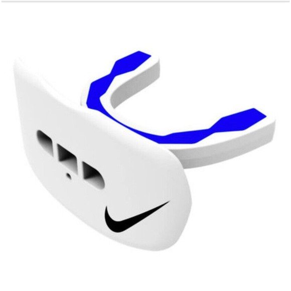 Nike Hyperflow Lip Protector Mouthguard - White/Blue - Picture 3 of 3